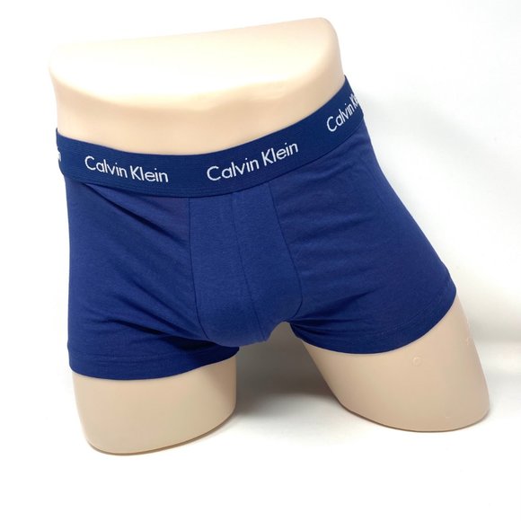 Sale🌿 Calvin Klein Men 3 Pack Cotton Stretch Low Rise Trunk Dark Blue NU2664901 - Picture 4 of 9